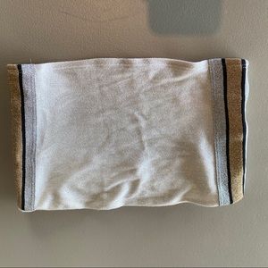 VS PINK sparkle tube top silver and gold